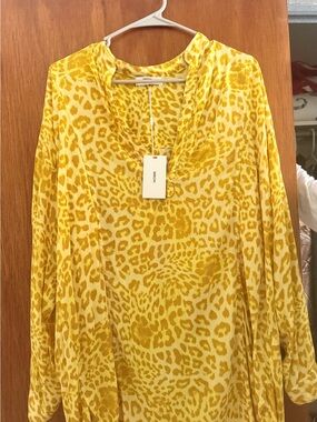Mikoh Yellow cheetah print tunic